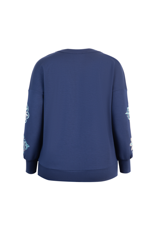 Exxcellent vest blauw borduur - Afbeelding 2