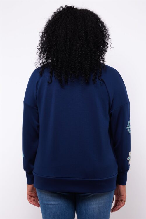 Exxcellent vest blauw borduur - Afbeelding 5