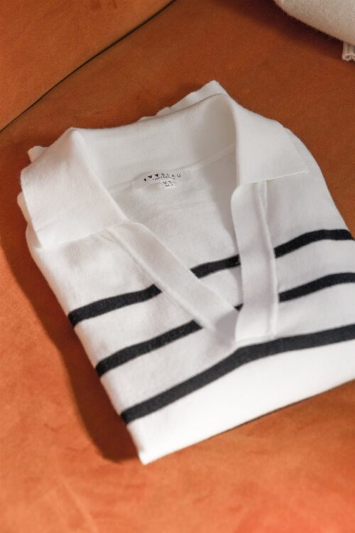 Ivy Beau trui offwhite/streep - Afbeelding 3