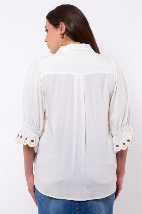 Exxcellent blouse Off White - Afbeelding 4