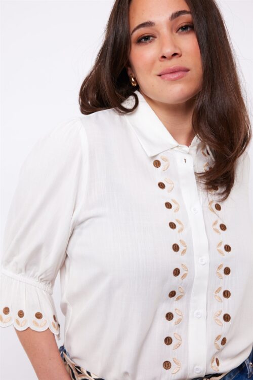 Exxcellent blouse Off White - Afbeelding 5