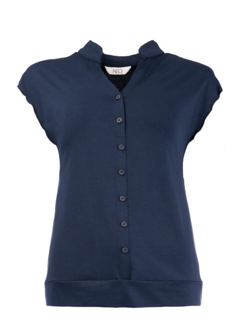 NED blouson knoopjes marine