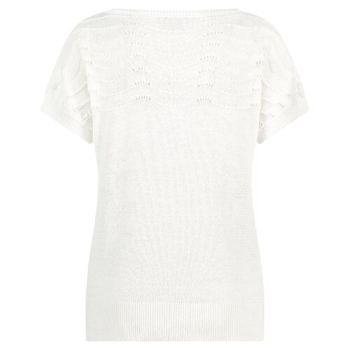 Red Button shirt off white - Afbeelding 2