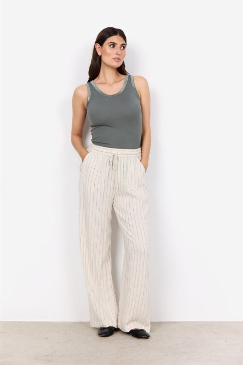 Soyaconcept broek ecru streep - Afbeelding 3
