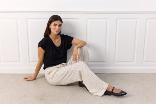 Soyaconcept broek ecru streep - Afbeelding 4