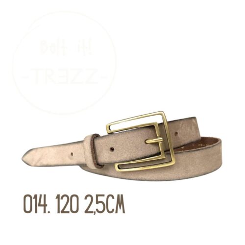 Trezz riem 2,5 cm taupe