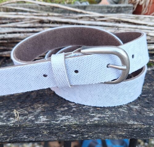 Trezz riem 3 cm zilver