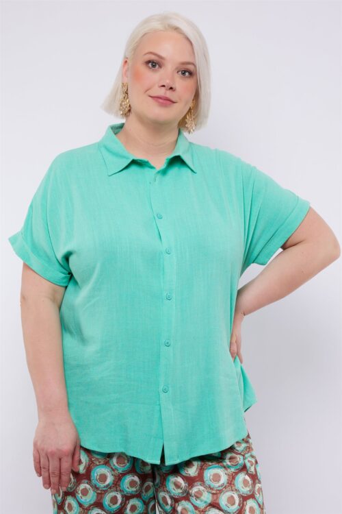 Exxcellent blouse Pool Blue - Afbeelding 3