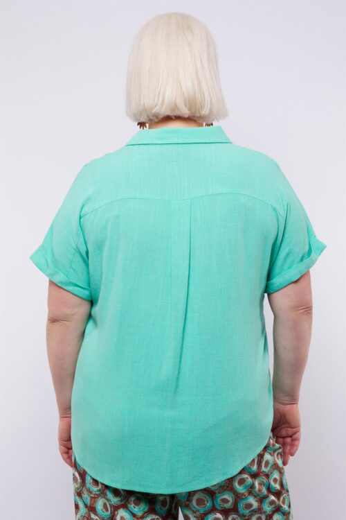 Exxcellent blouse Pool Blue - Afbeelding 4