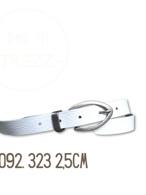 Trezz riem 2,5 cm gesp zilver