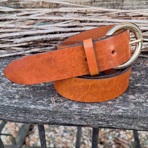 Trezz riem 3,5 cm gesp zilver