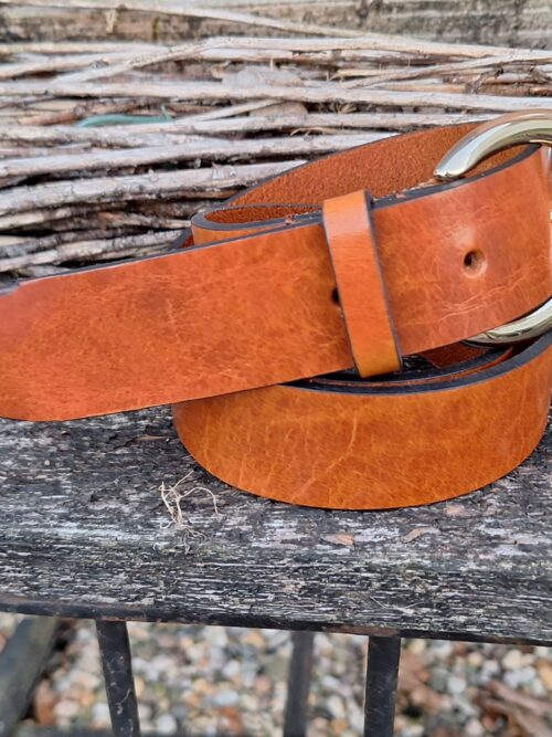 Trezz riem 3,5 cm gesp zilver
