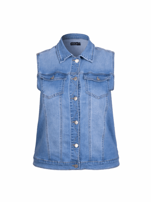 Exxcellent gilet spijkerstof