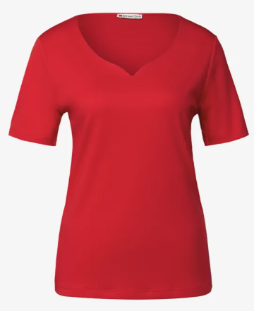 Street One shirt halslijn hart