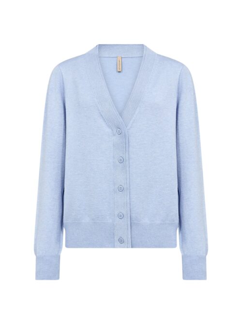 Soyaconcept vest knopen blauw