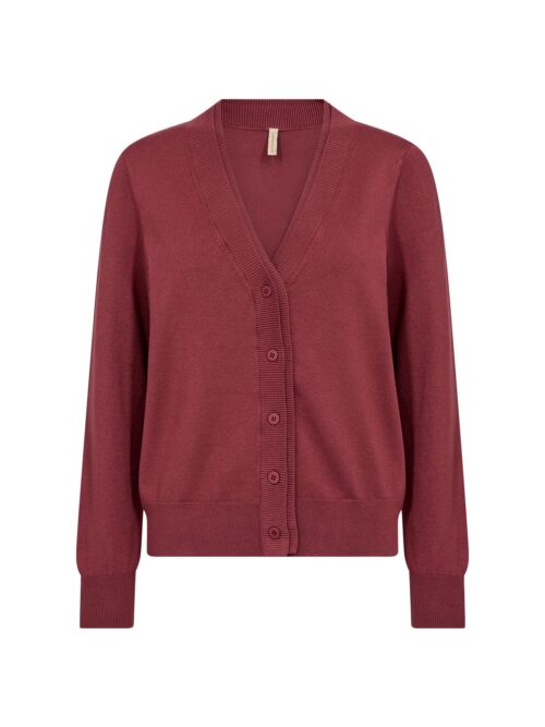 Soyaconcept vest knopen d.rood