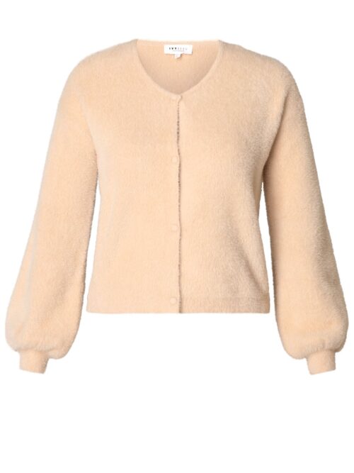 Ivy Beau fluffy vest sand
