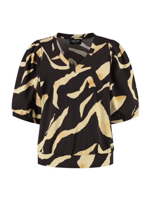 Lady Day top V-hals print