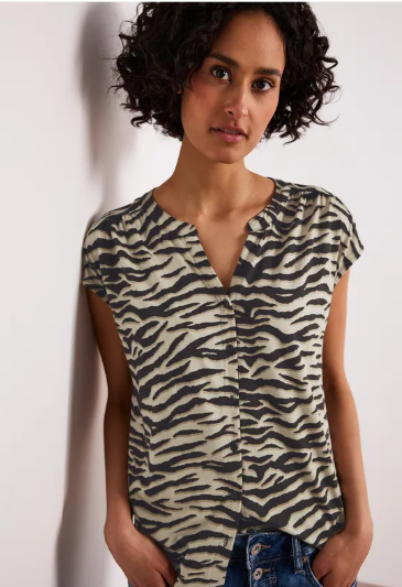 Street One shirt v-hals print - Afbeelding 2
