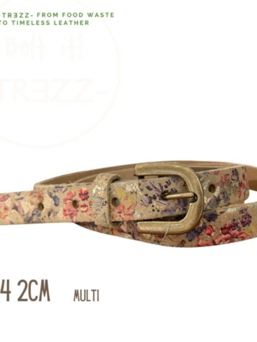 Trezz riem 2 cm flower