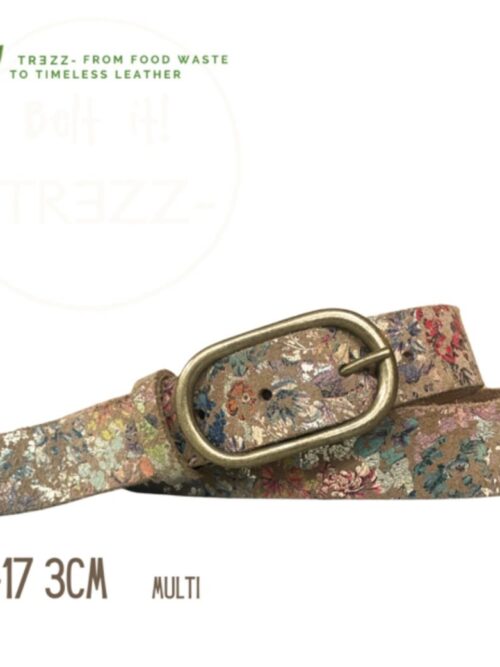 Trezz riem 3 cm flower