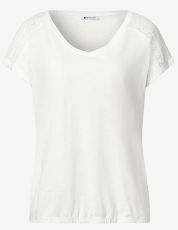 Street One shirt v-hals - Afbeelding 2