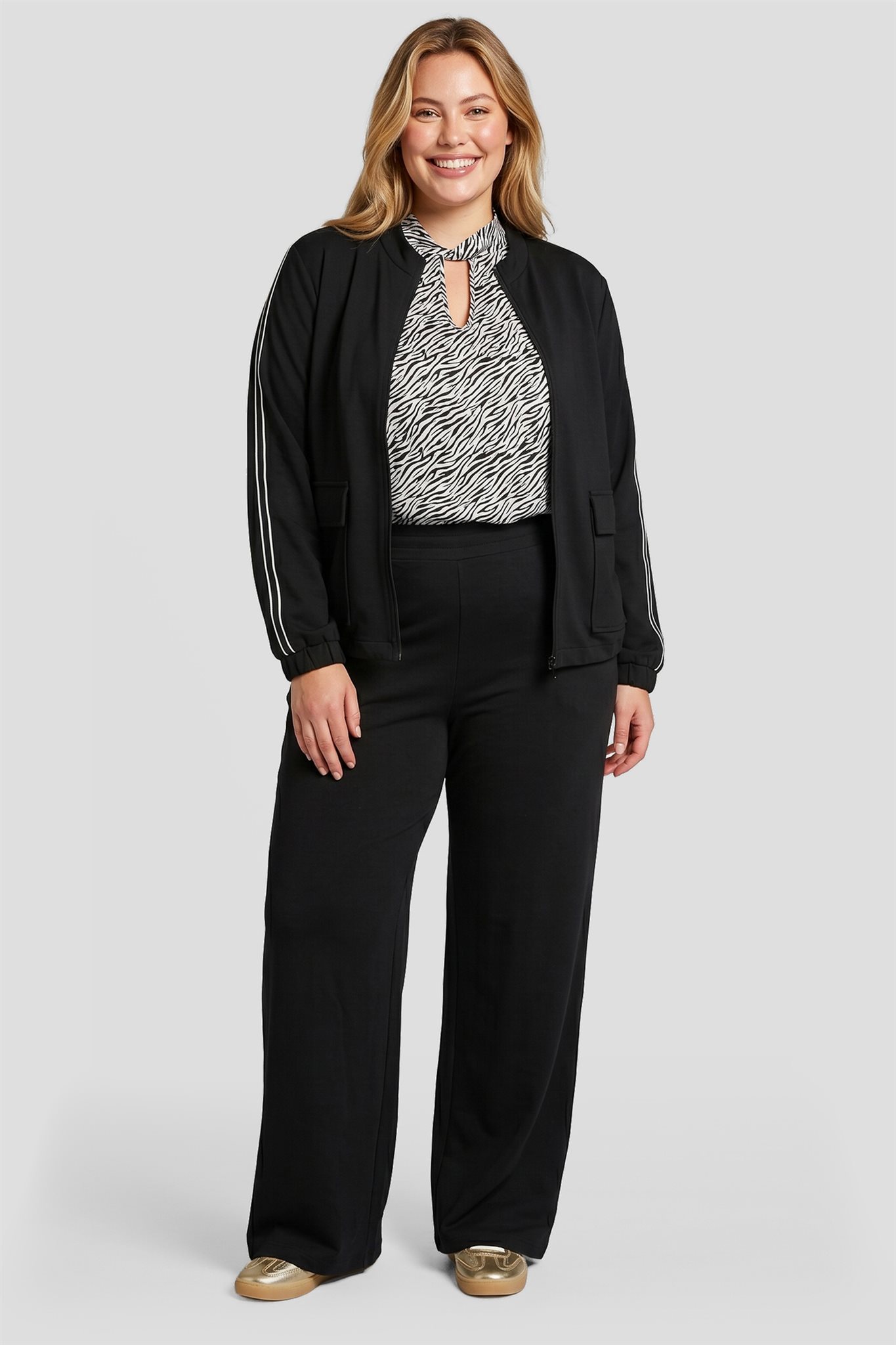 Exxcellent broek zwart tape