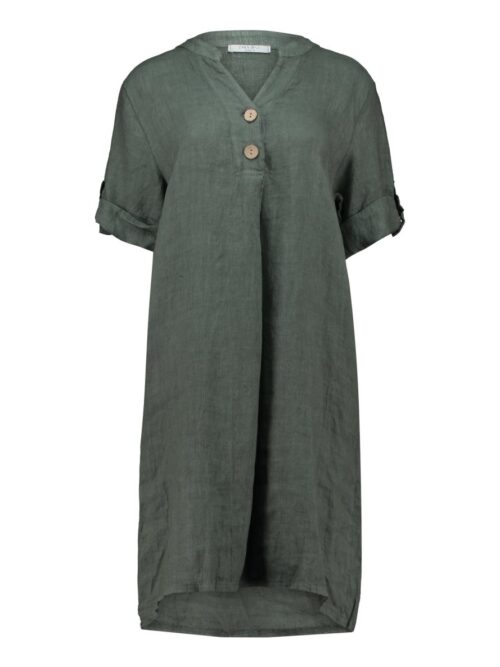 Zabaione jurk linnen khaki
